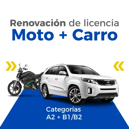 Renovación de Licencia para moto y carro particular