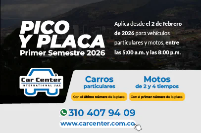 Pico y Placa Medellín 2026, primer semestre